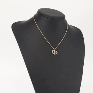 Christian Dior Necklace metal Gold Auth